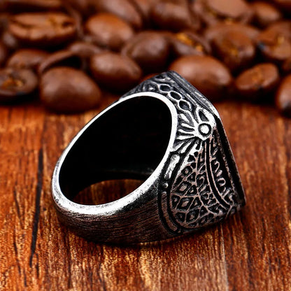 The Brushed Signet Ring