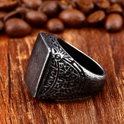 The Brushed Signet Ring