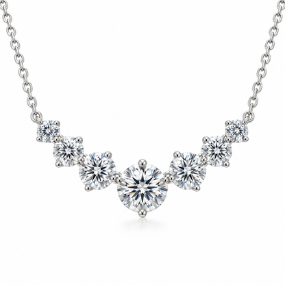 The Graduated Moissanite Necklace