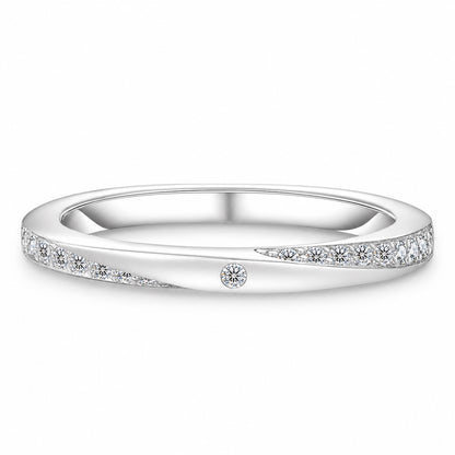 The Pavé Moissanite Band, product photo