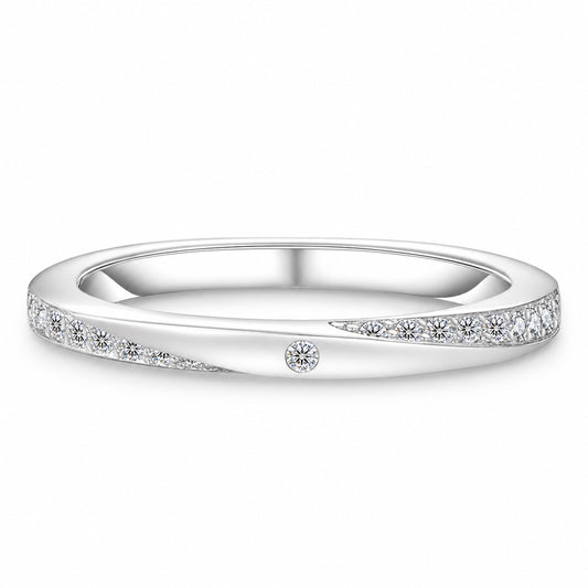 The Pavé Moissanite Band, product photo