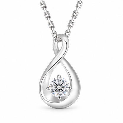 The Infinity Moissanite Necklace, product photo