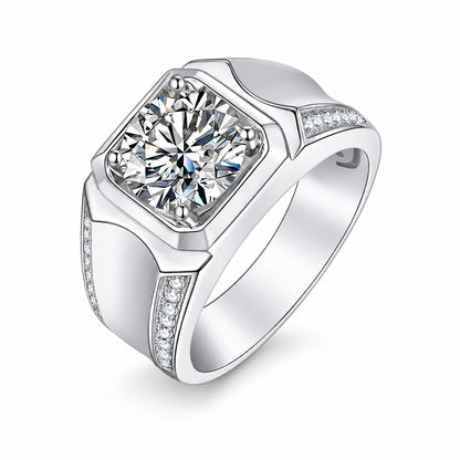 The 3 ct Men's Moissanite Ring, product photo