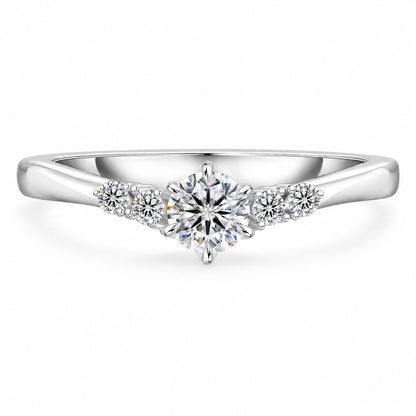 The Petite Moissanite Ring, product photo