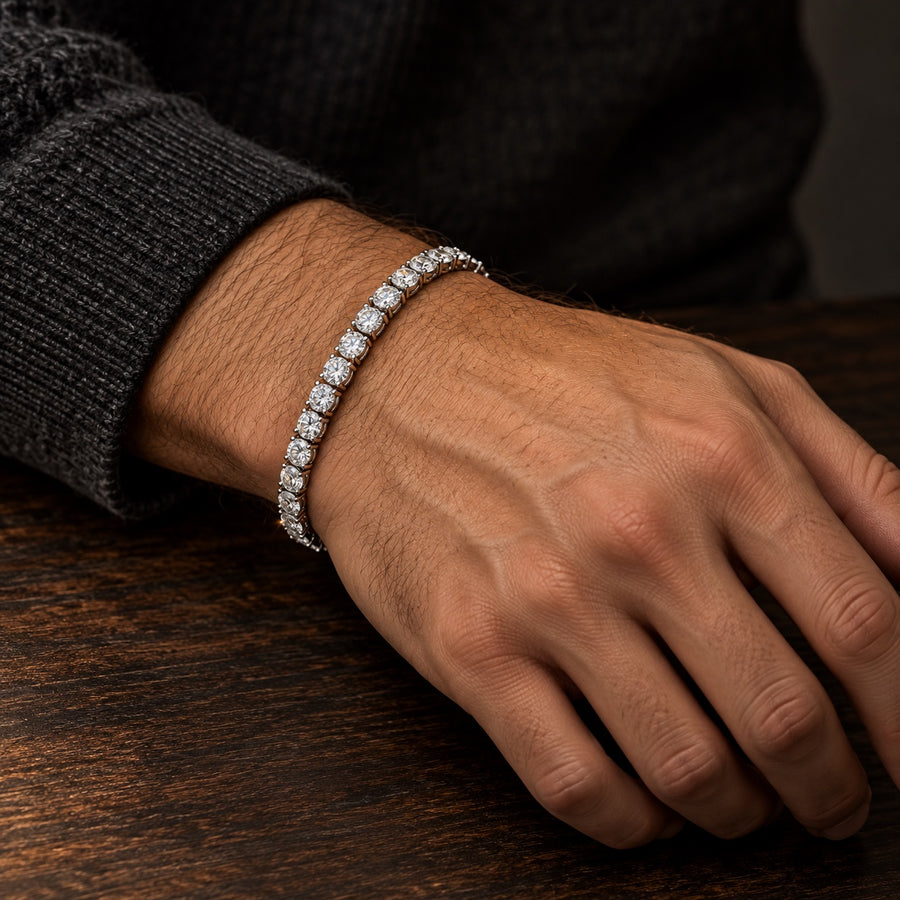 The 5 mm Moissanite Tennis Bracelet