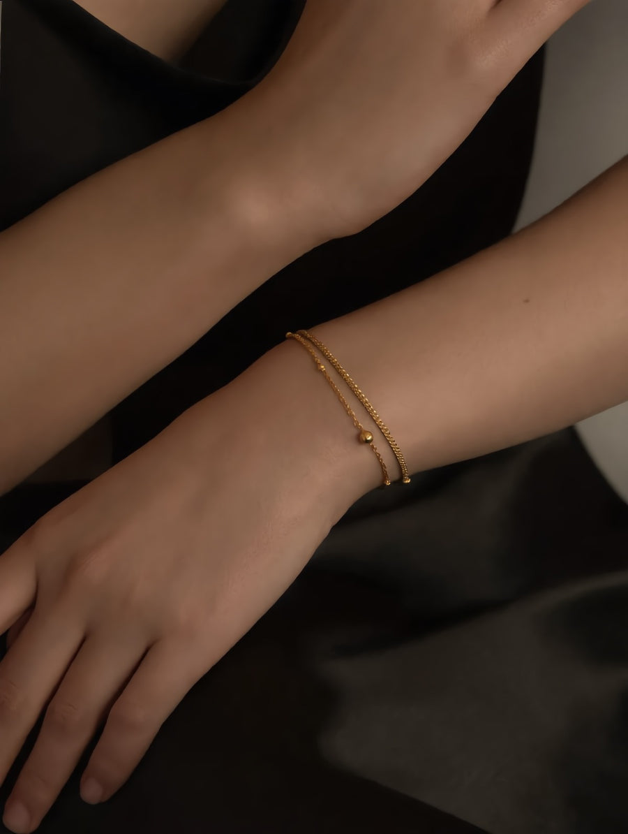 The Fine Chain Bracelet Set