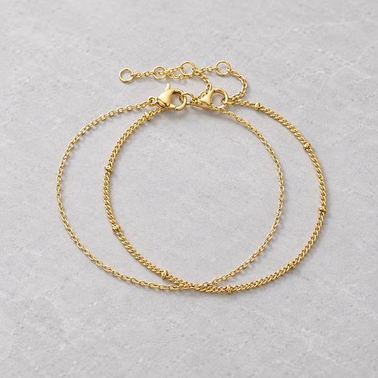 The Fine Chain Bracelet Set