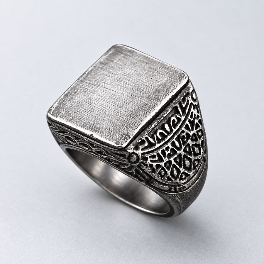 The Brushed Signet Ring