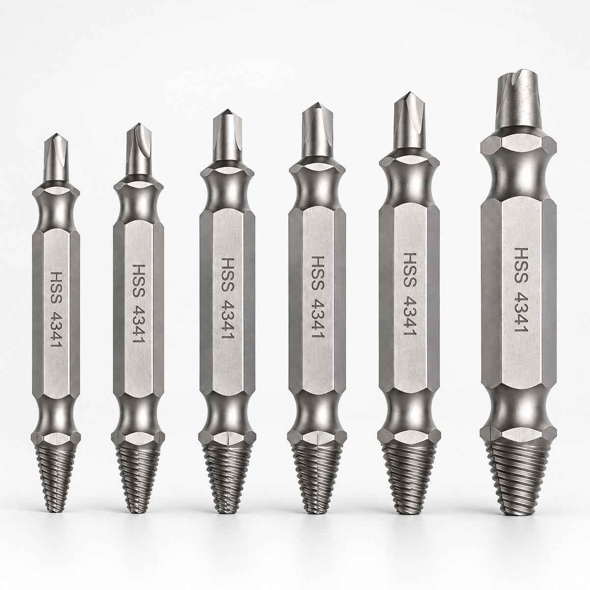 Damaged screw extractor bits