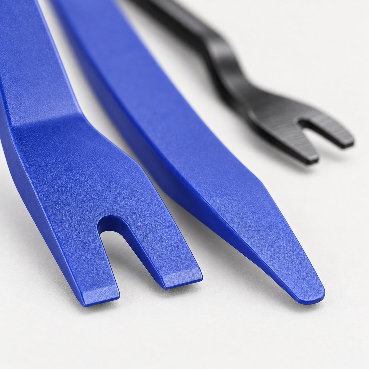 Close-up of the trim tool edge profiles