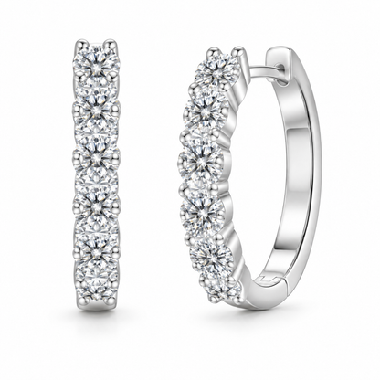 The Moissanite Hoops