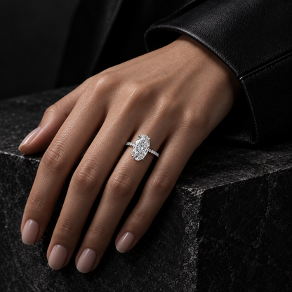 The Oval Moissanite Ring