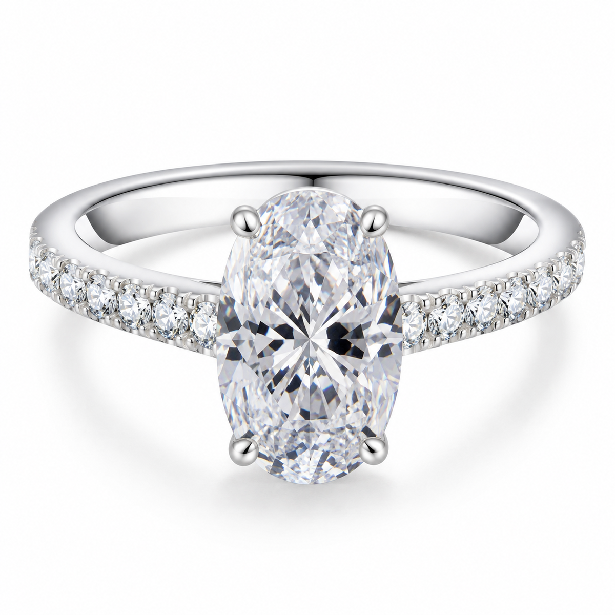 The Oval Moissanite Ring