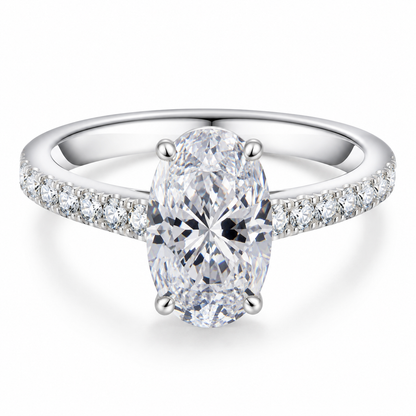 The Oval Moissanite Ring