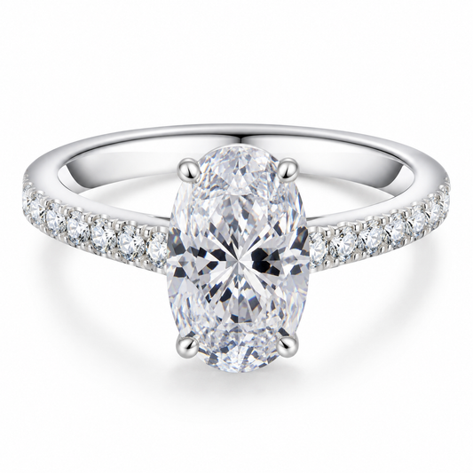 The Oval Moissanite Ring