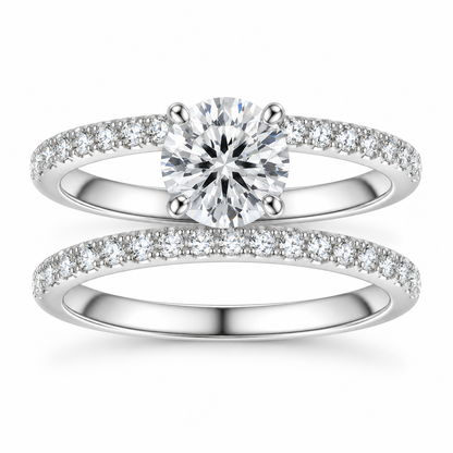 The Moissanite Ring Duo