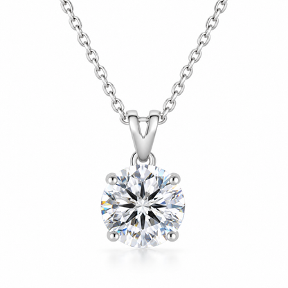 The Solitaire Moissanite Necklace