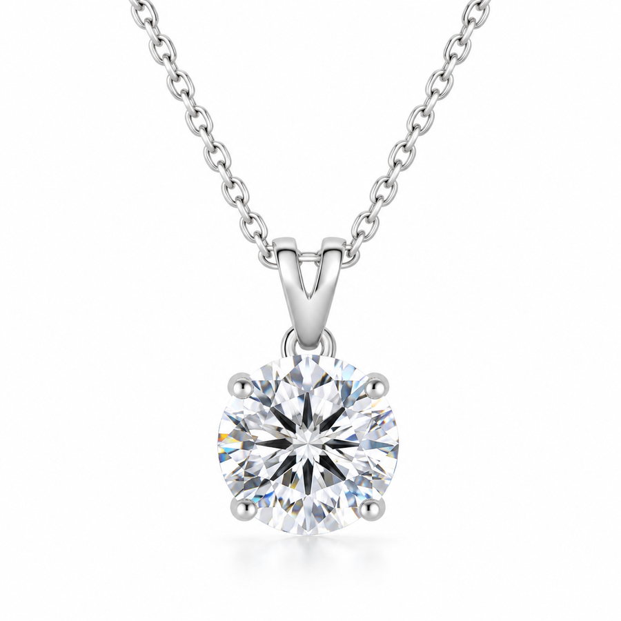 The Solitaire Moissanite Necklace