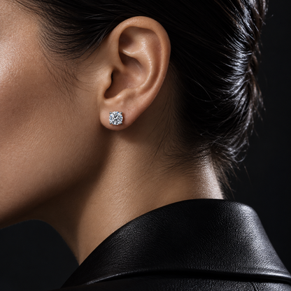 The Solitaire Moissanite Studs