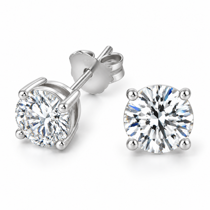 The Solitaire Moissanite Studs